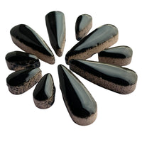 Ceramic Teardrops Black