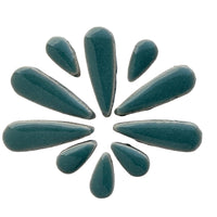 Ceramic Teardrops Phthalo Green