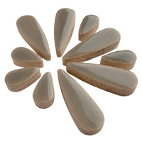 Ceramic Teardrops Grey