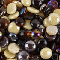 Picături din sticlă 16-20mm – amestec caramel