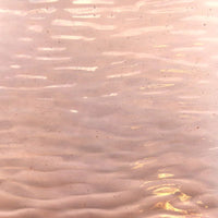 Plaque de Verre Rose Vagues Douces