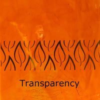 Plaque de Verre Orange Clair