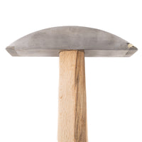 Mosaic hammer - 2 sides widia - fixed wooden handle - 500g