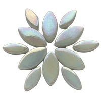 Ottoman Bloemblaadjes Parelmoer Wit