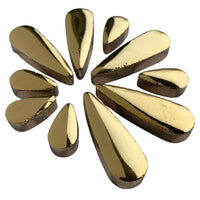 Ceramic Teardrops Gold