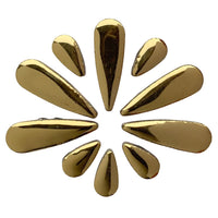 Ceramic Teardrops Gold