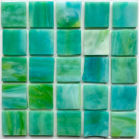 Glasmosaik Tiffany-Glas 20mm Papageienfisch