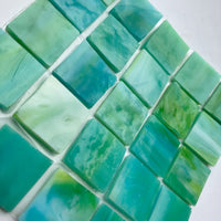 Glasmosaik Tiffany-Glas 20mm Papageienfisch