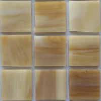 Glasmosaik Tiffany-Glas 20mm Caramel