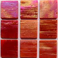 Glasmosaik Tiffany-Glas 20mm Kürbis Irisierend