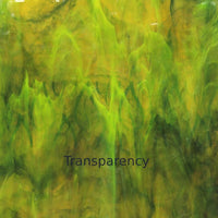 Plaque de Verre Ambre Vert Vaporeux