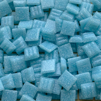 Mozaic din sticlă 10mm – cian (vrac)