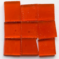 Detail of Tiffany Glacier Orange with nine glass tiles