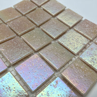 Iridescent Glass Mosaic 20mm Conch