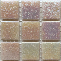 Iridescent Glass Mosaic 20mm Conch