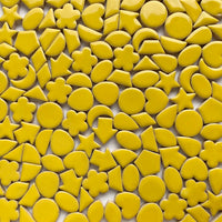 Verre Mosaique - glass mosaic -Glasmosaik-glasmozaïek-Charms Geel - mosaicshop