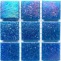 Verre Mosaique - glass mosaic -Glasmosaik-glasmozaïek-Glasmozaiek Iriserend 20mm Waterig - mosaicshop