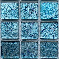 Verre Mosaique - glass mosaic -Glasmosaik-glasmozaïek-Glasmozaiek Spiegel 20mm Turkoois - mosaicshop