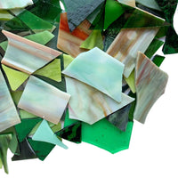 Verre Mosaique - glass mosaic -Glasmosaik-glasmozaïek-Glasscherven Glasscherven Groenmix - mosaicshop