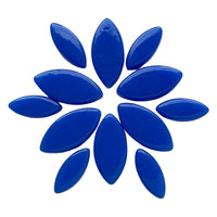 Verre Mosaique - glass mosaic -Glasmosaik-glasmozaïek-Ottoman Bloemblaadjes Brilliant Blauw - mosaicshop