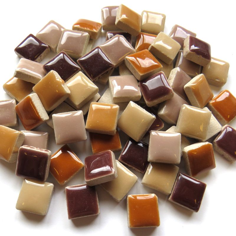 Ceramic 12mm Brown-Cream Mix