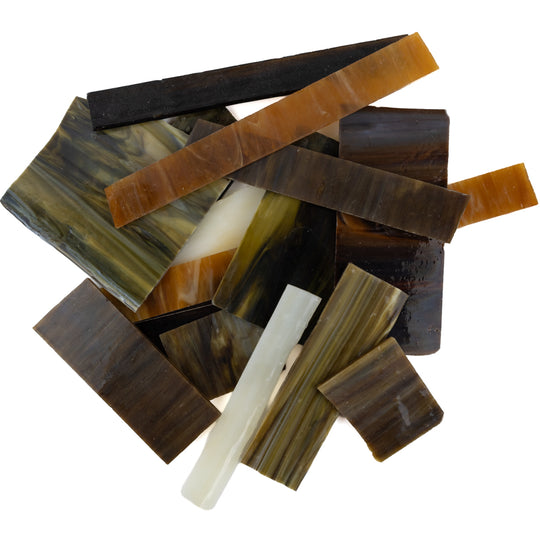 Glasscherven XL Amber