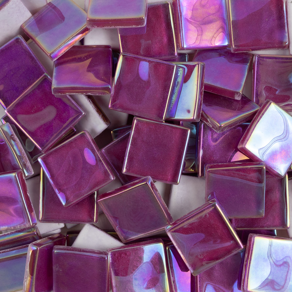 Crystal Golvend Iriserend 20mm Fuchsia