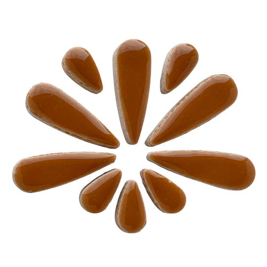 Ceramic Teardrops  Brown