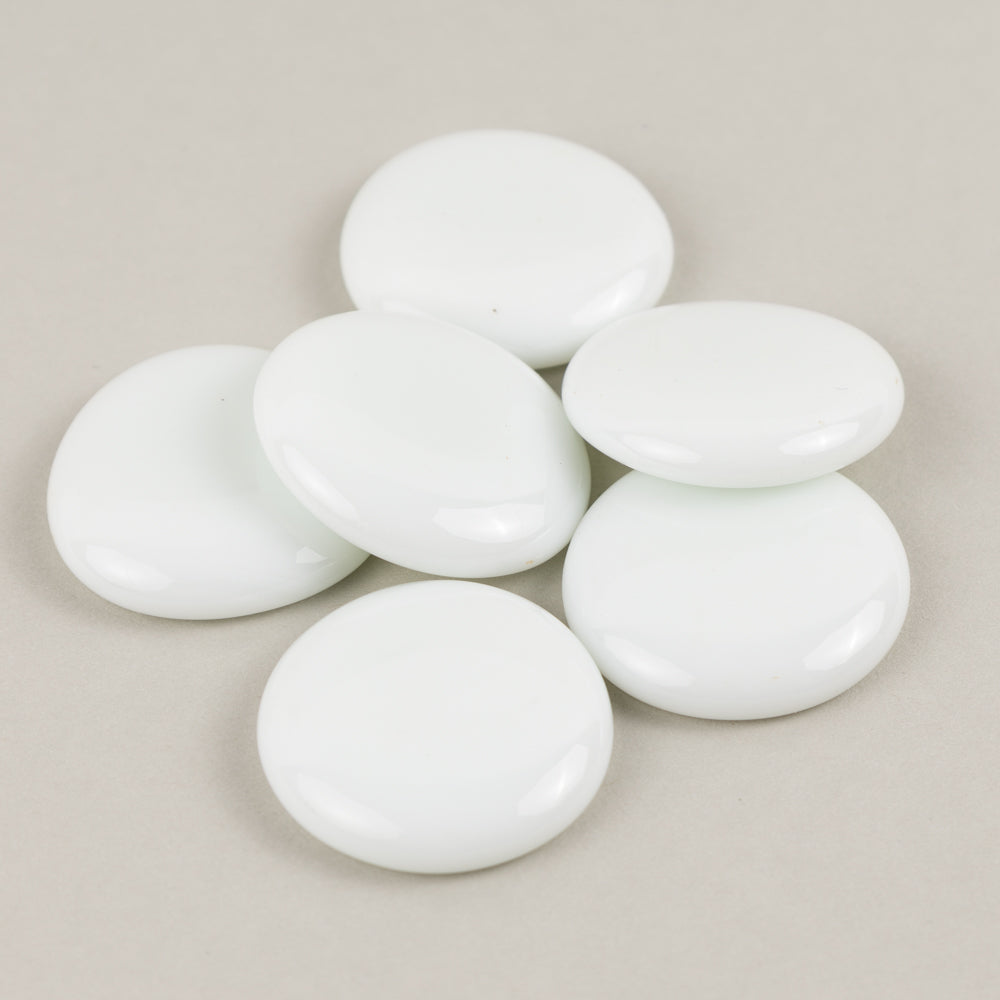 Glass Nuggets XL 30-36mm White