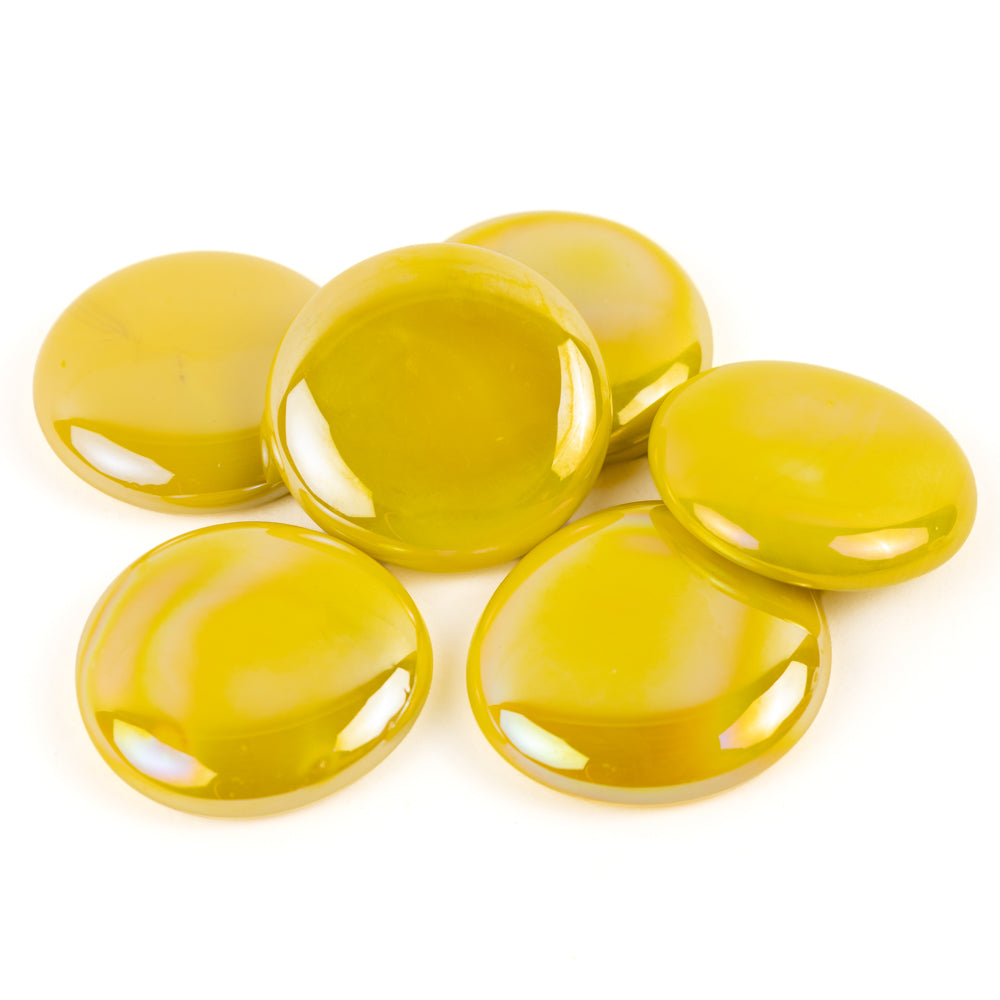 Glass Nuggets XL 30-36mm Opal Yellow