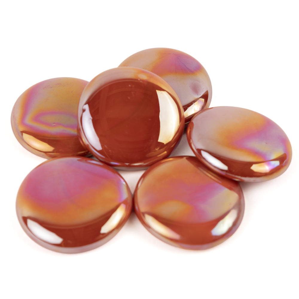 Glasdroppar XL  30-36mm Opalorange