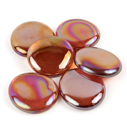 Glass Nuggets XL 30-36mm  Orange Diamond