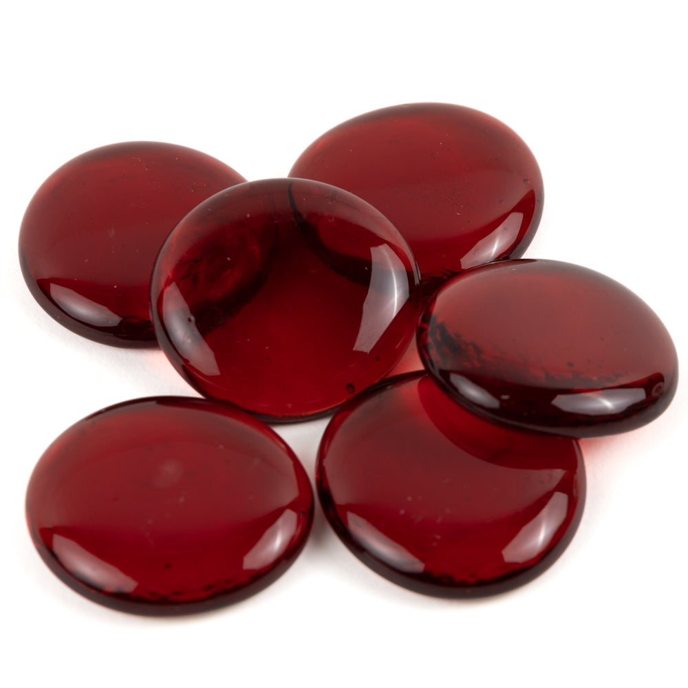 Gotas de Vidro XL 30-36mm Vermelho Cristal