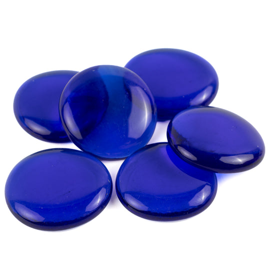 Glass Nuggets XL 30-36mm Blue Crystal