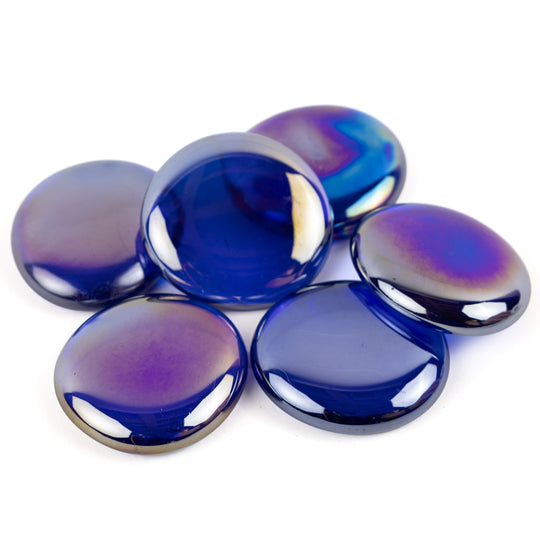 Glass Nuggets XL 30-36mm  Blue Diamond