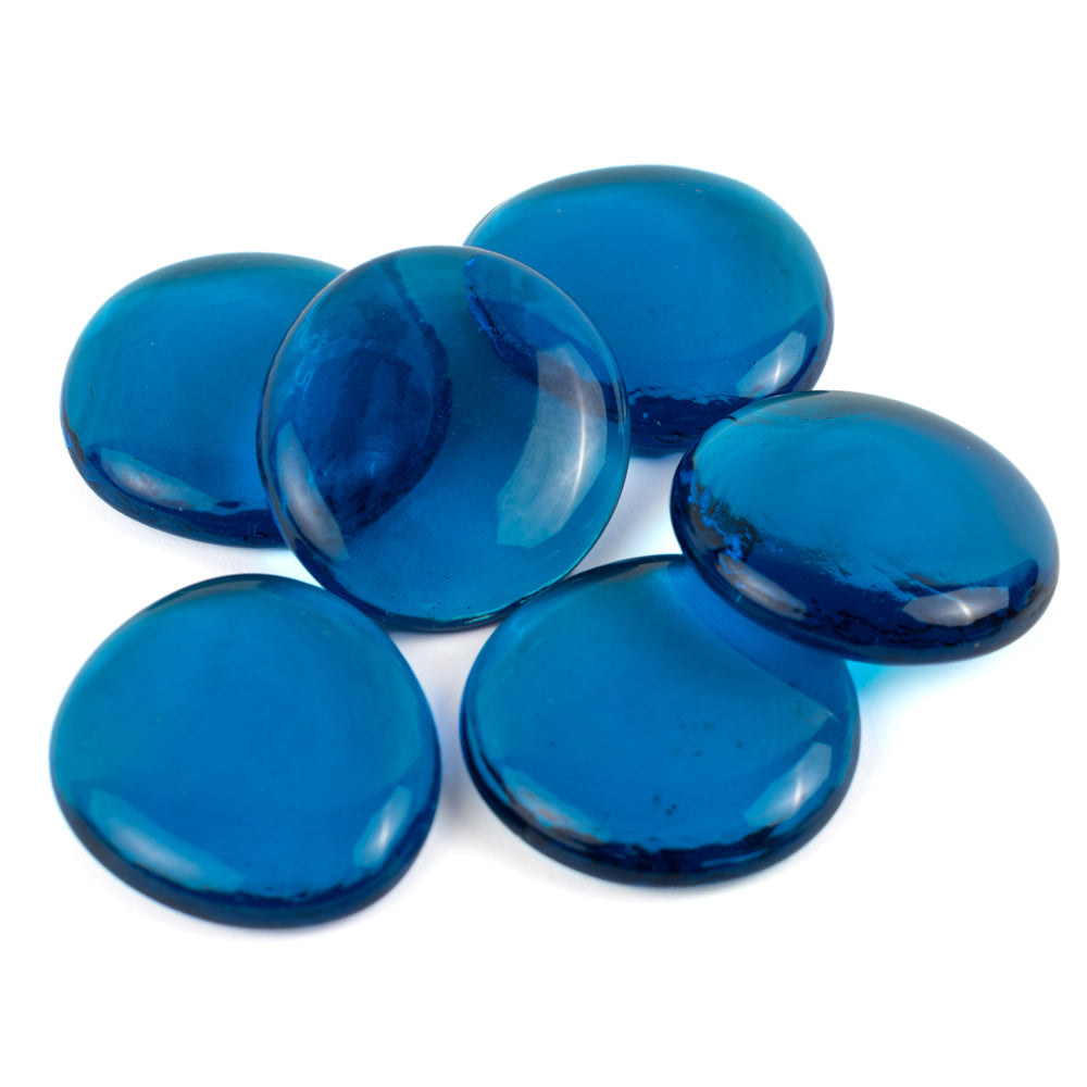 Glasdruppels XL 30-36mm Kristalturkoois