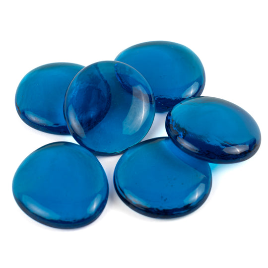 Glass Nuggets XL 30-36mm Turquoise Crystal