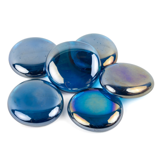 Glass Nuggets XL 30-36mm  Turquoise Diamond