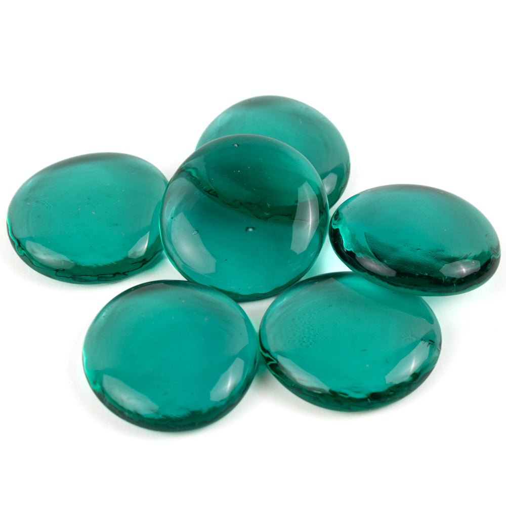 Glasnuggets XL 30-36mm  Kristallcyan