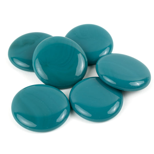 Glass Nuggets XL 30-36mm  Teal