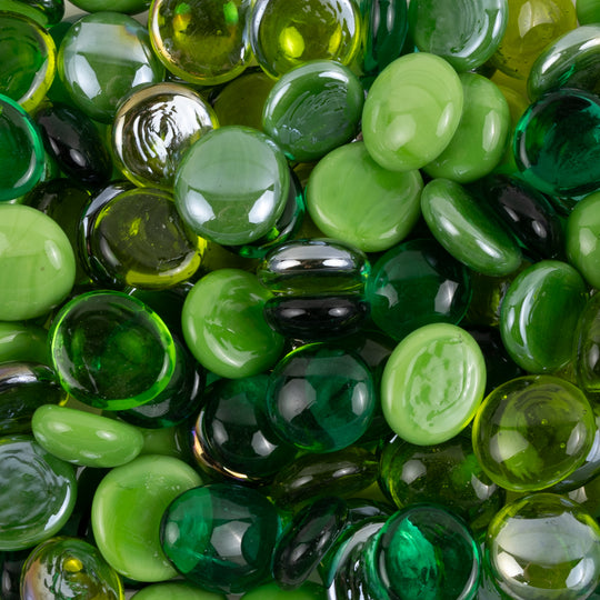 Glasdruppels  16-20mm Groen Mix