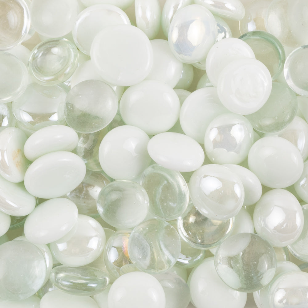 Glass Nuggets 16-20mm  White Mix
