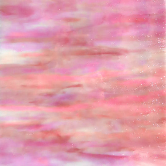 Plaque de Verre Rose Irisé