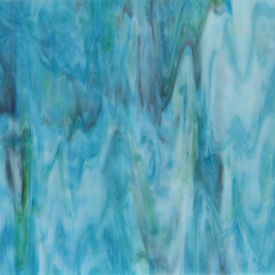 Plaque de Verre Blanc Eau Moucheté Violet