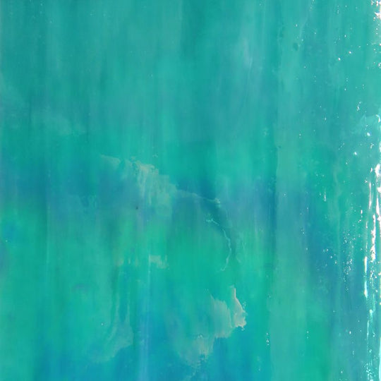 Plaque de Verre Vert de Mer Nacré 