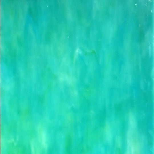 Plaque de Verre Bleu Sarcelle Pâle Strié