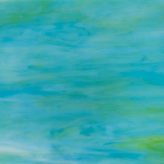 Glasplatta Cyan Lime Opal