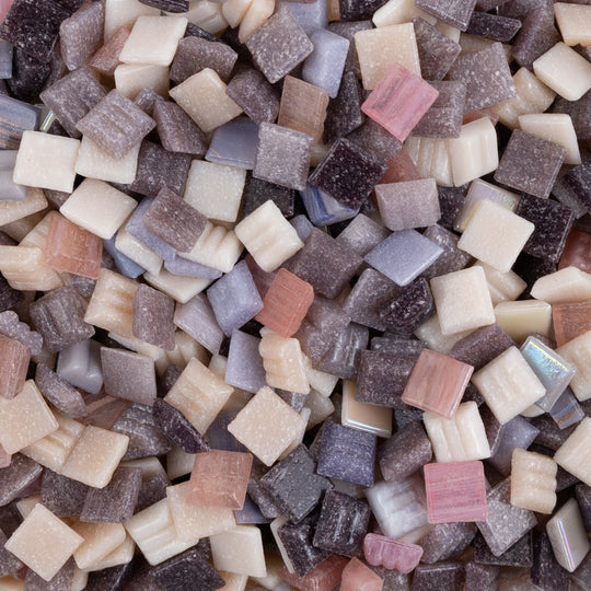 Glasmosaik Violett Mix 10mm