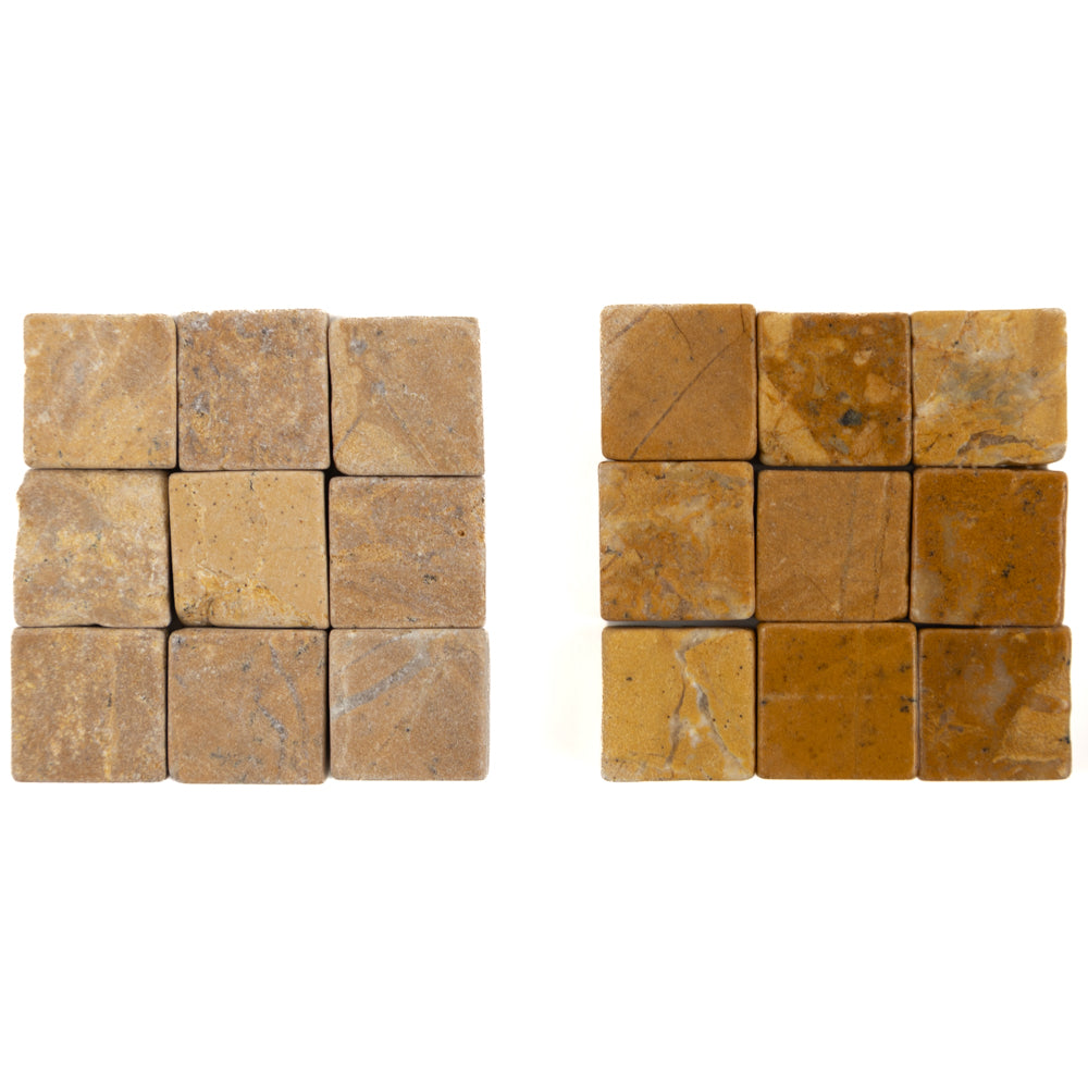 Marble 10x10mm  Giallo Copper