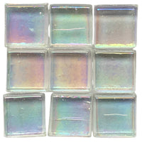 Glasmosaik Transparent 10mm Perlweiß